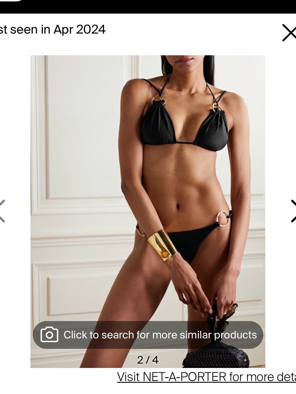 Cult Gaia Gilda Bikini in black